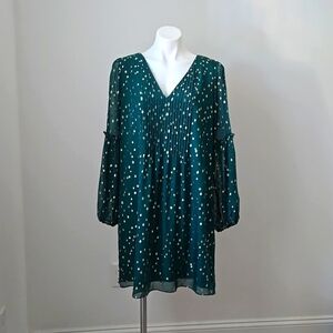 Lilly Pulitzer Spruce Green Cleme Silk Dress SZ 14